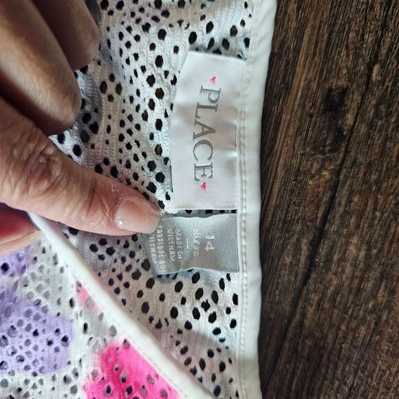 The Childrens Place swimsuit cover-up XXL 16 colorful rainbow - Picture 2 of 2